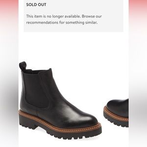 NEVER WORN Caslon black water resistant booties. Size 8.